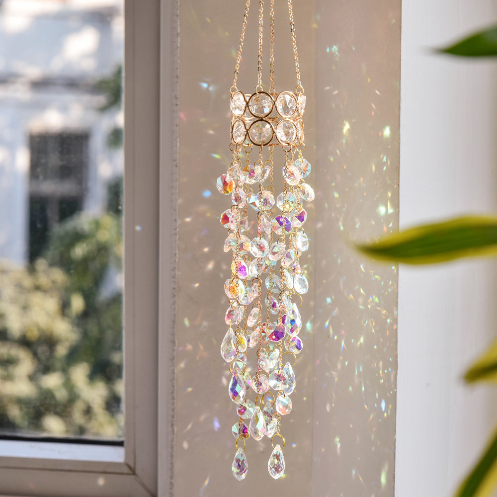 Crystal Prism Sun Catcher: Where Light Dances, Magic Happens
