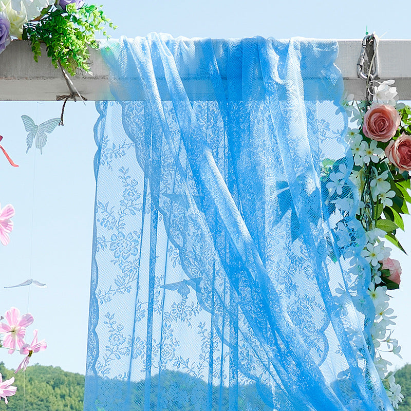 Elegant Lace Backdrop Curtain for Party Decor