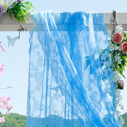 Elegant Lace Backdrop Curtain for Party Decor